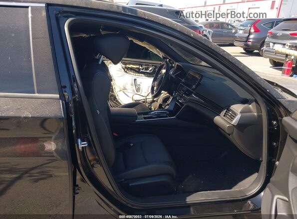 1HGCV2F33NA017776 2022 HONDA ACCORD Черный Вид салона спереди