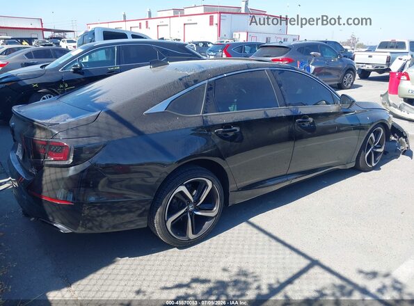 1HGCV2F33NA017776 2022 HONDA ACCORD Черный Задняя правая четверть