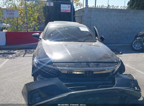 1HGCV2F33NA017776 2022 HONDA ACCORD Черный Вид задней части салона