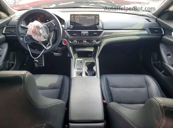 1HGCV2F34JA007350 2018 HONDA ACCORD Red Առջևի վահանակի տեսք
