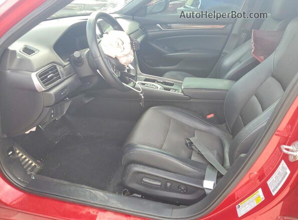 1HGCV2F34JA007350 2018 HONDA ACCORD Red Սալոնի դիմացի տեսք