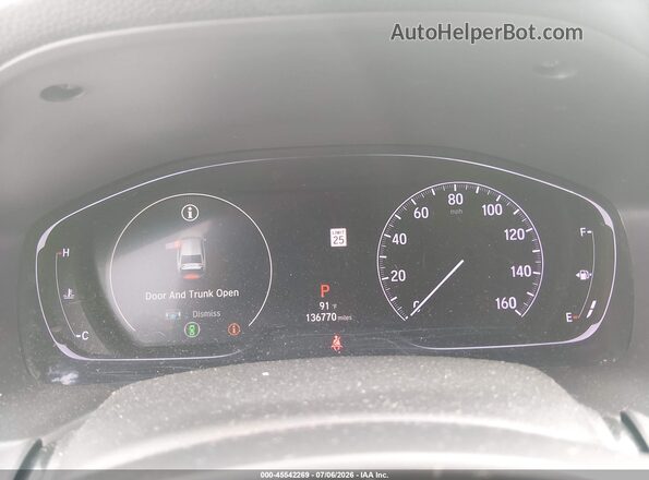 1HGCV2F34JA039330 2018 HONDA ACCORD Gray Widok tylnych siedzeń