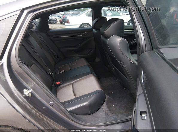 1HGCV2F34JA039330 2018 HONDA ACCORD Gray Widok naklejki z numerem VIN