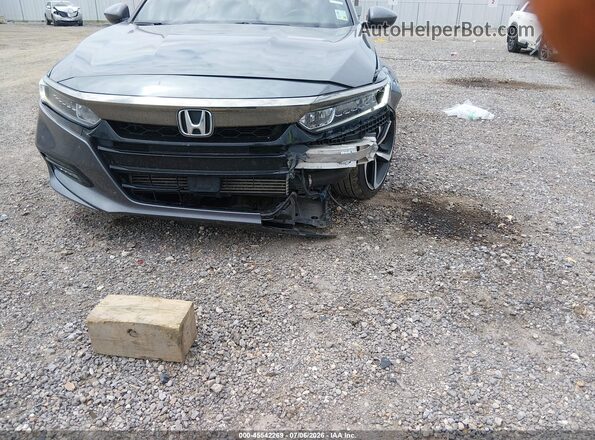 1HGCV2F34JA039330 2018 HONDA ACCORD Gray Widok z przodu