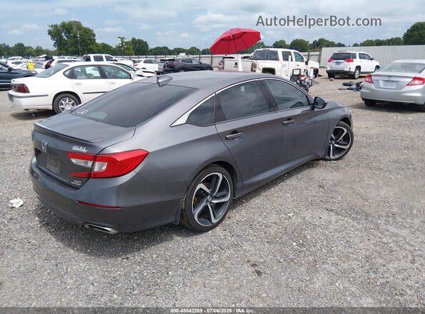 1HGCV2F34JA039330 2018 HONDA ACCORD Gray Tył prawy
