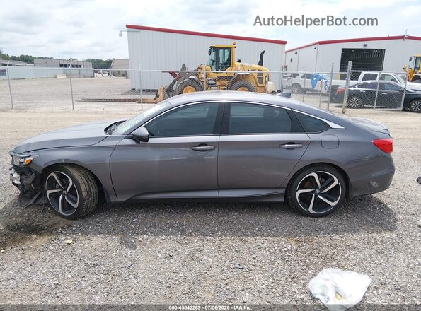 1HGCV2F34JA039330 2018 HONDA ACCORD Gray Widok wnętrza 360 stopni