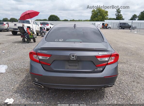 1HGCV2F34JA039330 2018 HONDA ACCORD Gray 