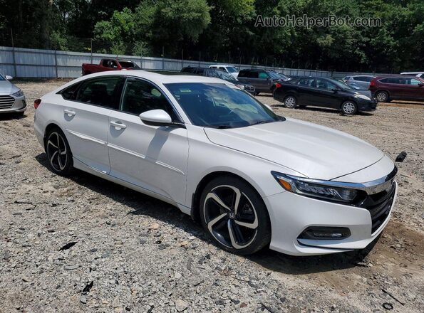 1HGCV2F34JA045564 2018 HONDA ACCORD White Առջևի աջ