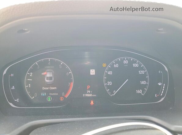 1HGCV2F34JA045564 2018 HONDA ACCORD White Սարքավորումների վահանակի տեսք