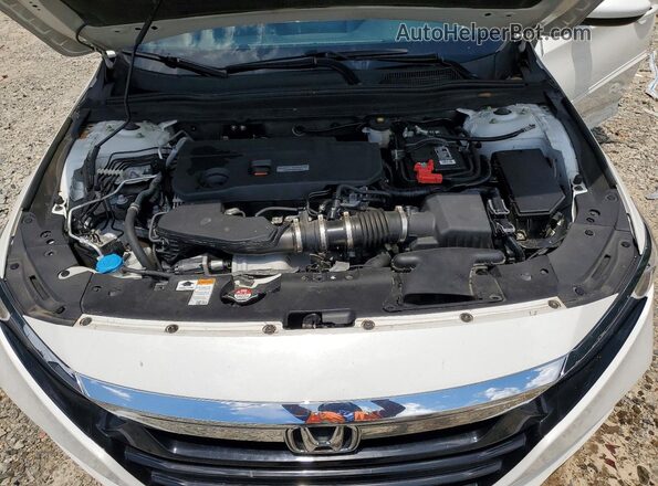 1HGCV2F34JA045564 2018 HONDA ACCORD White Սալոնի հետևի տեսք