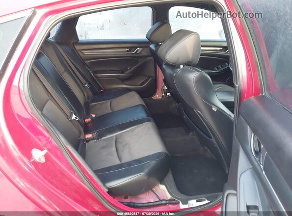 1HGCV2F34JA052188 2018 HONDA ACCORD Red VIN կոդի պիտակի տեսք