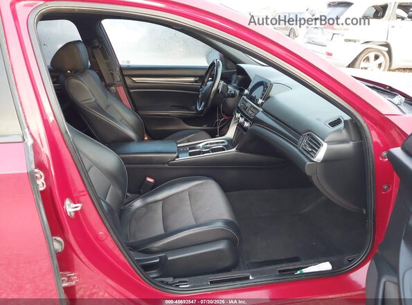 1HGCV2F34JA052188 2018 HONDA ACCORD Red Սալոնի դիմացի տեսք