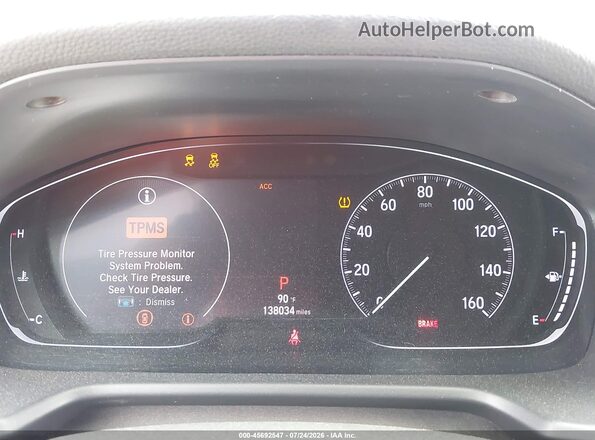1HGCV2F34JA052188 2018 HONDA ACCORD Red Հետևի նստատեղերի տեսք