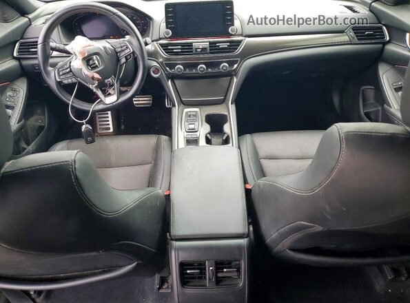 1HGCV2F34KA002389 2019 HONDA ACCORD Charcoal Widok deski rozdzielczej