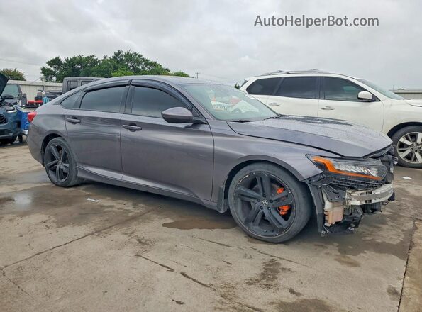 1HGCV2F34KA002389 2019 HONDA ACCORD Charcoal Przód prawy