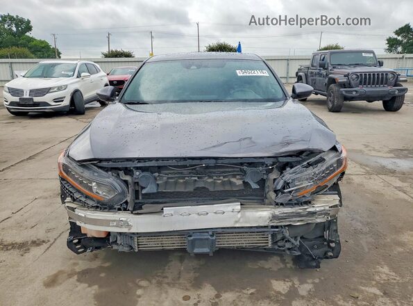 1HGCV2F34KA002389 2019 HONDA ACCORD Charcoal Widok z przodu