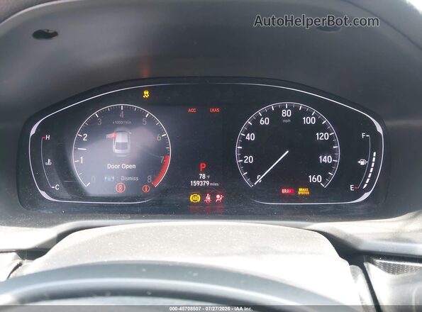 1HGCV2F34KA010959 2019 HONDA ACCORD Gray Հետևի նստատեղերի տեսք