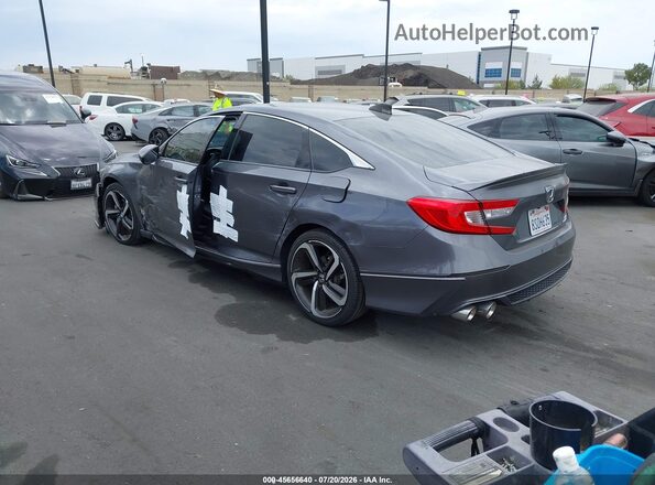 1HGCV2F34LA024880 2020 HONDA ACCORD Gray Задня ліва чверть