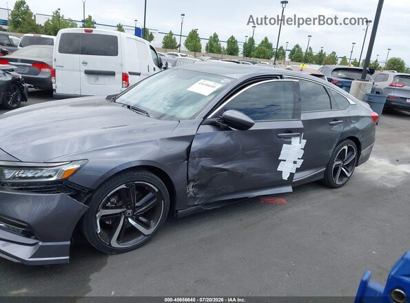 1HGCV2F34LA024880 2020 HONDA ACCORD Gray Вид щитка приладів