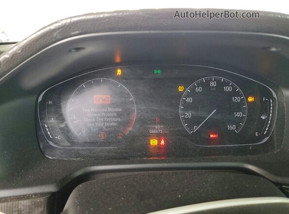 1HGCV2F34LA028864 2020 HONDA ACCORD White Вид щитка приладів