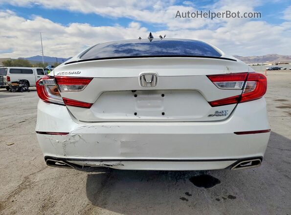 1HGCV2F34MA005053 2021 HONDA ACCORD Белый Вид сзади