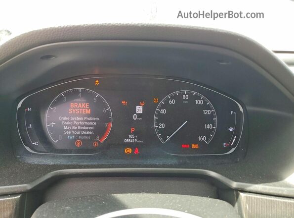 1HGCV2F34MA005053 2021 HONDA ACCORD Белый Вид щитка приборов