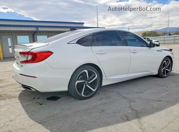 1HGCV2F34MA005053 2021 HONDA ACCORD Белый Задняя правая четверть