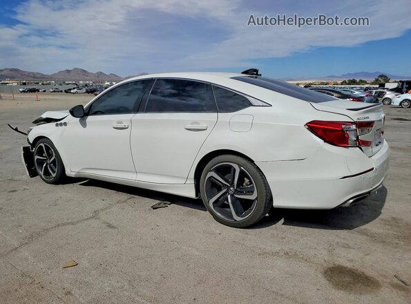 1HGCV2F34MA005053 2021 HONDA ACCORD Белый Задняя левая четверть