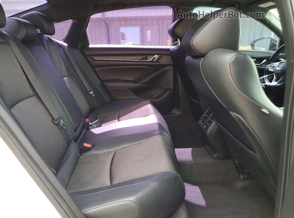 1HGCV2F34MA005053 2021 HONDA ACCORD Белый Вид задних сидений