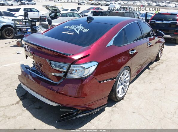 1HGCV2F34MA010124 2021 HONDA ACCORD Burgundy Trasero derecho