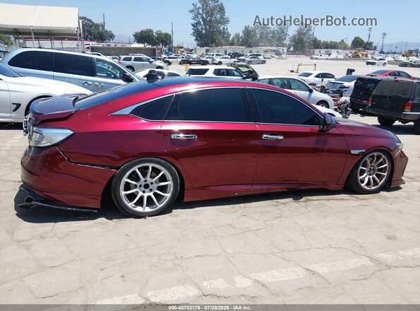 1HGCV2F34MA010124 2021 HONDA ACCORD Burgundy Vista interior de 360 grados