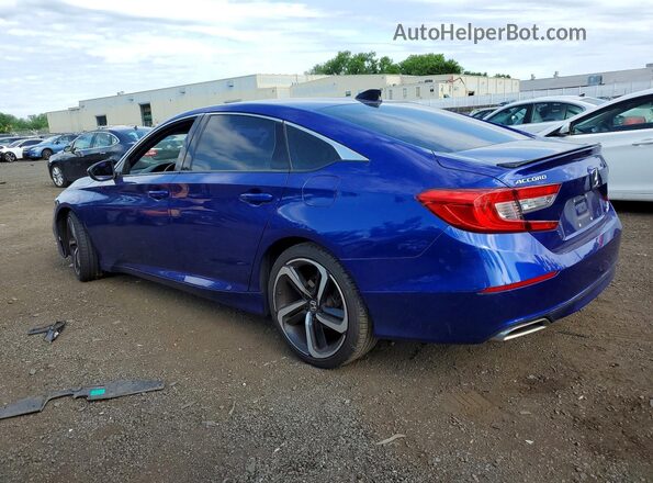 1HGCV2F34MA013413 2021 HONDA ACCORD Blue Rear left