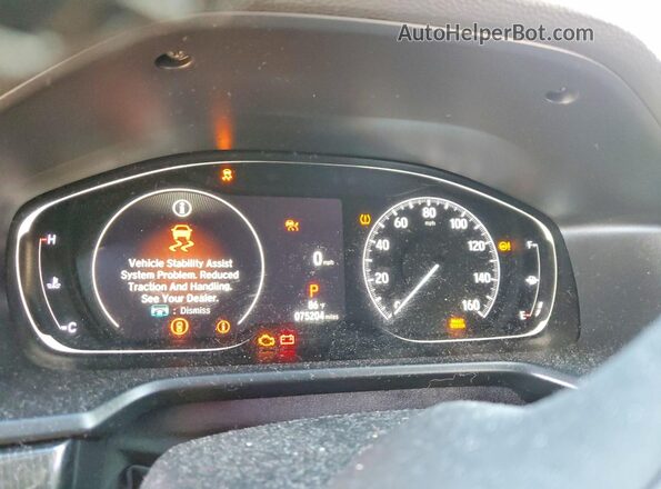 1HGCV2F34MA013413 2021 HONDA ACCORD Blue Instrument cluster view