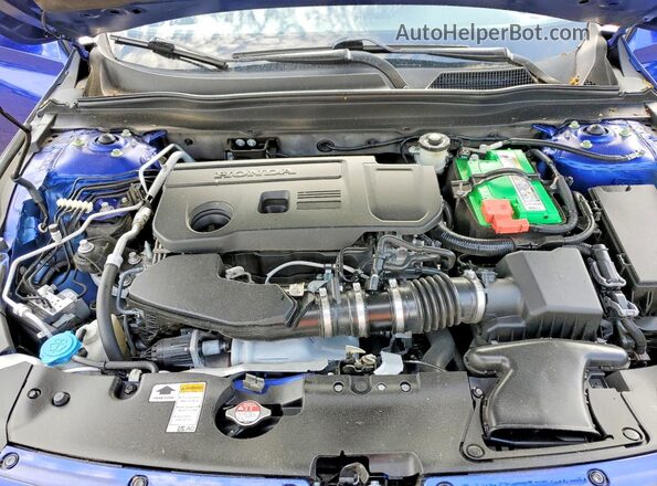 1HGCV2F34MA013413 2021 HONDA ACCORD Blue Rear interior view
