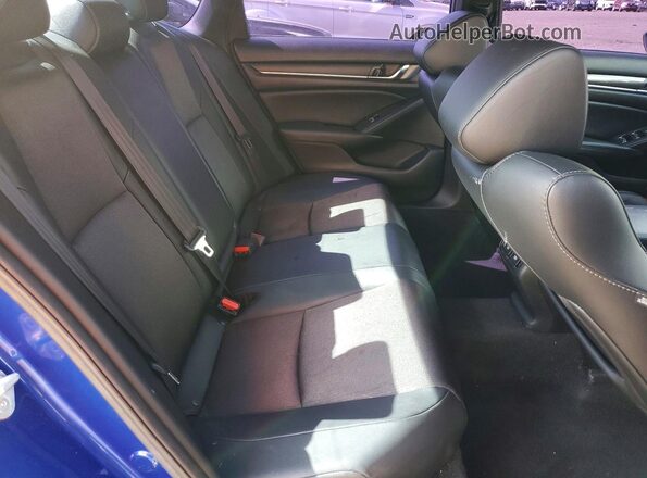 1HGCV2F34MA013413 2021 HONDA ACCORD Blue Rear seats view