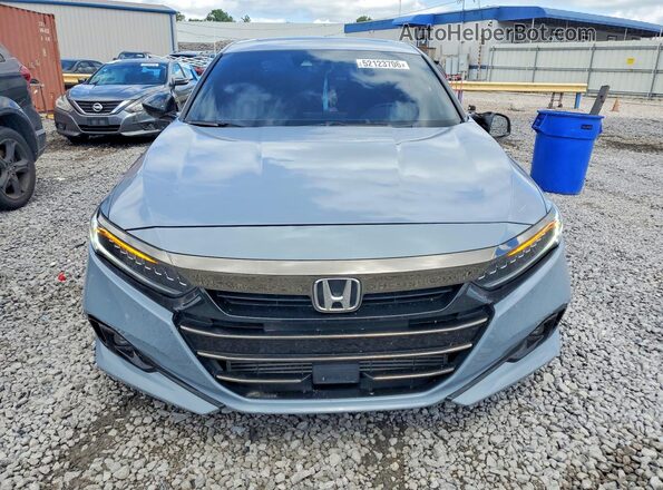 1HGCV2F34NA009914 2022 HONDA ACCORD Gray Widok z przodu
