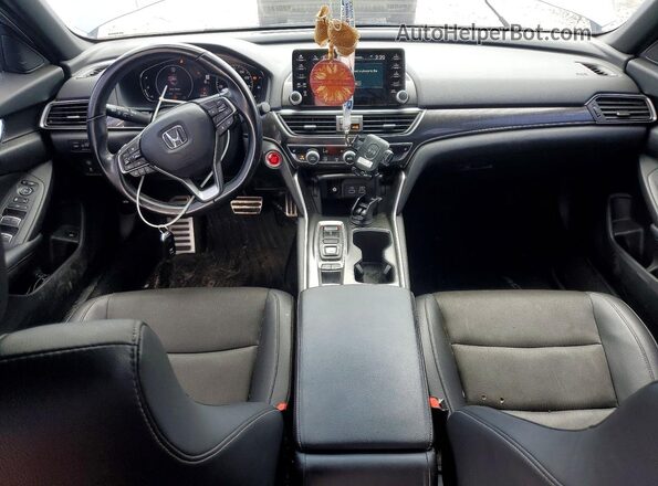 1HGCV2F34NA009914 2022 HONDA ACCORD Gray Widok deski rozdzielczej