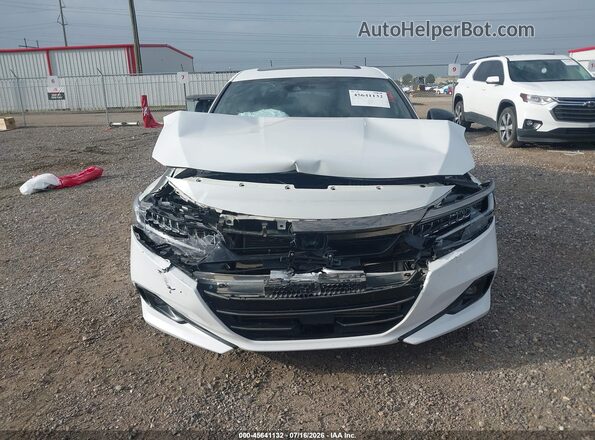 1HGCV2F34NA018452 2022 HONDA ACCORD White Սալոնի հետևի տեսք