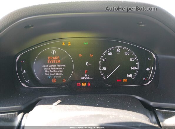 1HGCV2F34NA020816 2022 HONDA ACCORD White უკანა სავარძლების ხედი