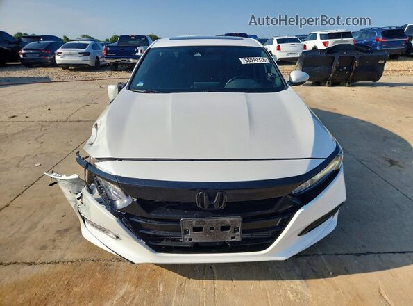 1HGCV2F35KA028273 2019 HONDA ACCORD White წინა ხედი