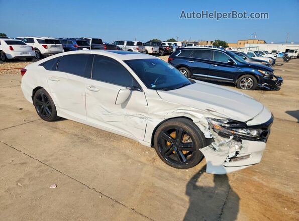 1HGCV2F35KA028273 2019 HONDA ACCORD White წინა მარჯვენა
