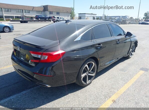 1HGCV2F35KA033389 2019 HONDA ACCORD Black Trasero derecho