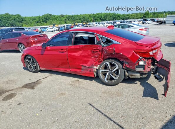 1HGCV2F35LA003875 2020 HONDA ACCORD Red Задня ліва чверть