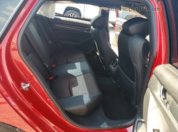 1HGCV2F35LA003875 2020 HONDA ACCORD Red Вид задніх сидінь