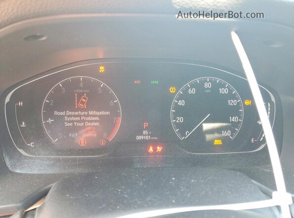 1HGCV2F35LA003875 2020 HONDA ACCORD Red Вид щитка приладів