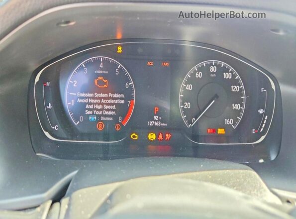 1HGCV2F35LA026895 2020 HONDA ACCORD Черный Вид щитка приборов