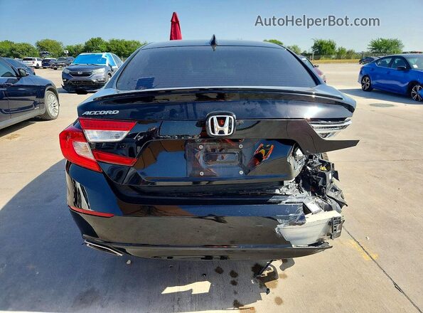 1HGCV2F35LA026895 2020 HONDA ACCORD Черный Вид сзади