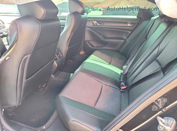 1HGCV2F35LA026895 2020 HONDA ACCORD Черный Вид задних сидений