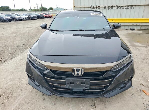 1HGCV2F35MA005286 2021 HONDA ACCORD Черный Вид спереди