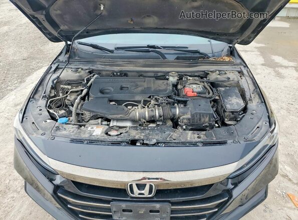 1HGCV2F35MA005286 2021 HONDA ACCORD Черный Вид задней части салона